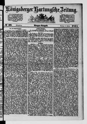 Königsberger Hartungsche Zeitung vom 15.02.1874