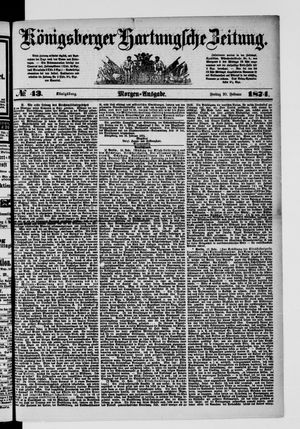 Königsberger Hartungsche Zeitung vom 20.02.1874
