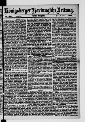 Königsberger Hartungsche Zeitung vom 20.02.1874