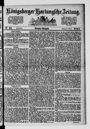 Königsberger Hartungsche Zeitung vom 22.02.1874