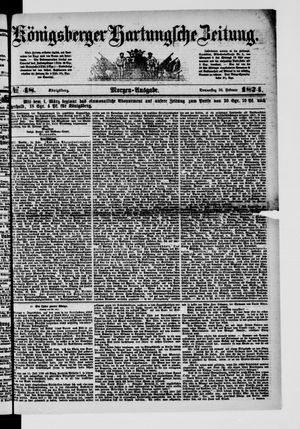 Königsberger Hartungsche Zeitung on Feb 26, 1874