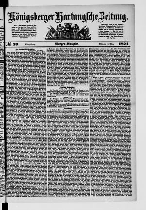 Königsberger Hartungsche Zeitung vom 11.03.1874