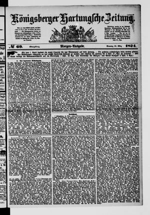 Königsberger Hartungsche Zeitung vom 22.03.1874