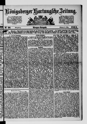 Königsberger Hartungsche Zeitung vom 25.03.1874