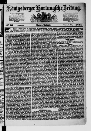 Königsberger Hartungsche Zeitung vom 31.03.1874