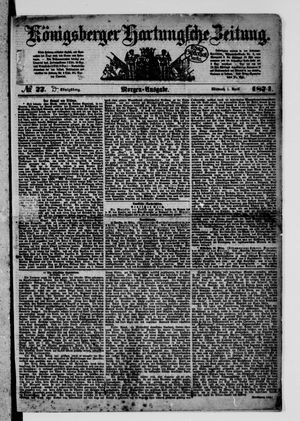 Königsberger Hartungsche Zeitung vom 01.04.1874