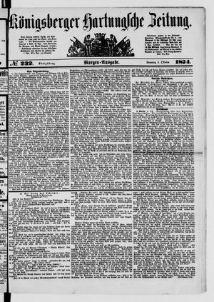 Königsberger Hartungsche Zeitung vom 04.10.1874