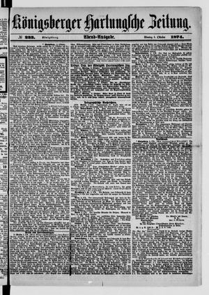 Königsberger Hartungsche Zeitung on Oct 5, 1874