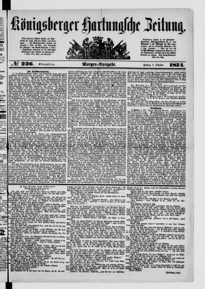 Königsberger Hartungsche Zeitung vom 09.10.1874
