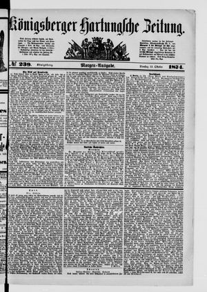 Königsberger Hartungsche Zeitung vom 13.10.1874