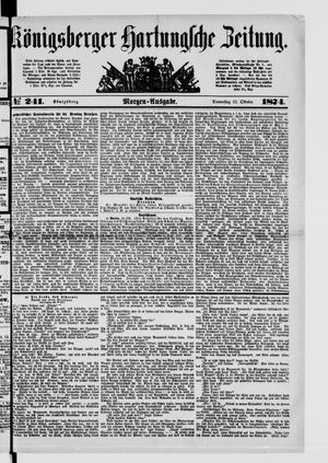 Königsberger Hartungsche Zeitung vom 15.10.1874
