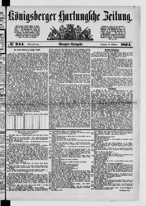Königsberger Hartungsche Zeitung vom 18.10.1874
