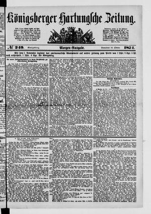 Königsberger Hartungsche Zeitung vom 24.10.1874
