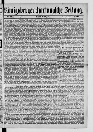 Königsberger Hartungsche Zeitung vom 26.10.1874