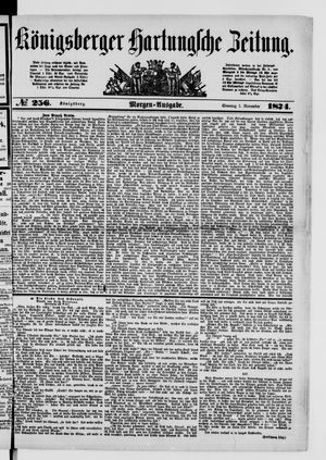 Königsberger Hartungsche Zeitung vom 01.11.1874