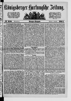 Königsberger Hartungsche Zeitung vom 04.11.1874