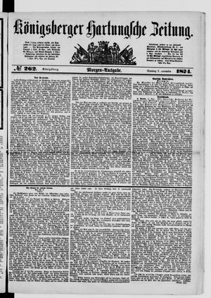 Königsberger Hartungsche Zeitung vom 08.11.1874
