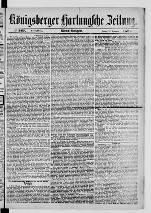 Königsberger Hartungsche Zeitung vom 13.11.1874
