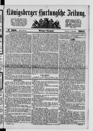 Königsberger Hartungsche Zeitung vom 15.11.1874