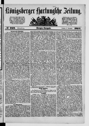 Königsberger Hartungsche Zeitung vom 17.11.1874