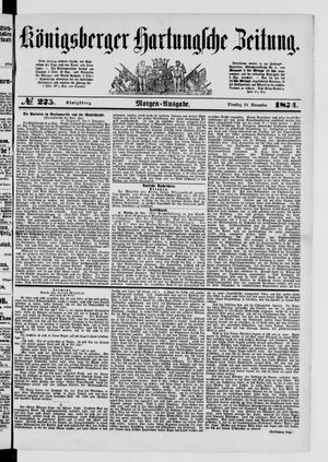 Königsberger Hartungsche Zeitung vom 24.11.1874