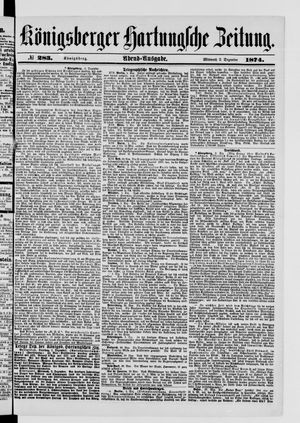 Königsberger Hartungsche Zeitung vom 02.12.1874