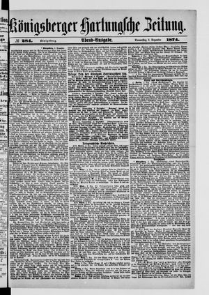 Königsberger Hartungsche Zeitung vom 03.12.1874
