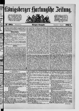 Königsberger Hartungsche Zeitung vom 05.12.1874