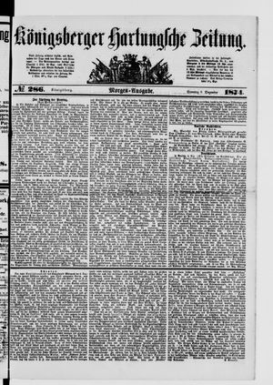 Königsberger Hartungsche Zeitung vom 06.12.1874