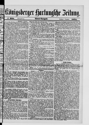 Königsberger Hartungsche Zeitung vom 08.12.1874