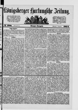 Königsberger Hartungsche Zeitung vom 09.12.1874