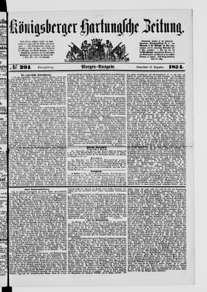 Königsberger Hartungsche Zeitung vom 12.12.1874