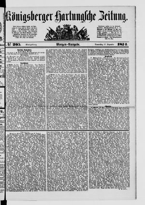 Königsberger Hartungsche Zeitung vom 17.12.1874