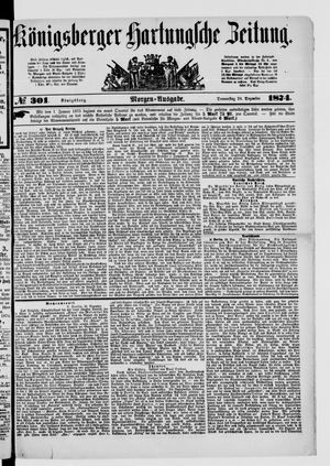 Königsberger Hartungsche Zeitung vom 24.12.1874
