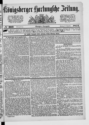 Königsberger Hartungsche Zeitung vom 27.12.1874