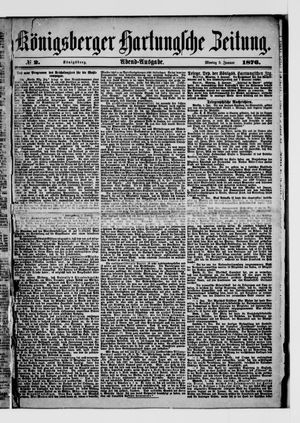 Königsberger Hartungsche Zeitung on Jan 3, 1876