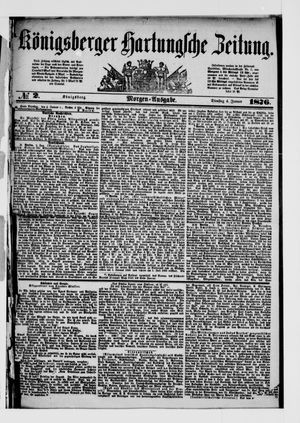 Königsberger Hartungsche Zeitung vom 04.01.1876