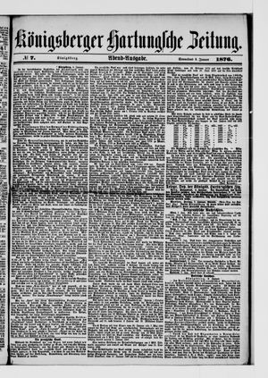 Königsberger Hartungsche Zeitung vom 08.01.1876