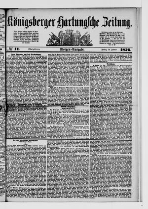 Königsberger Hartungsche Zeitung vom 14.01.1876