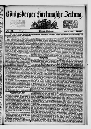 Königsberger Hartungsche Zeitung on Jan 21, 1876