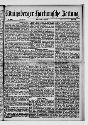 Königsberger Hartungsche Zeitung vom 21.01.1876