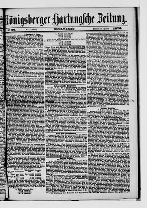 Königsberger Hartungsche Zeitung vom 26.01.1876