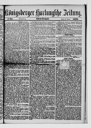 Königsberger Hartungsche Zeitung vom 28.01.1876