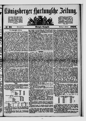 Königsberger Hartungsche Zeitung vom 06.02.1876