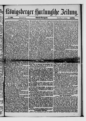Königsberger Hartungsche Zeitung on Feb 10, 1876