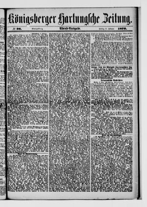 Königsberger Hartungsche Zeitung vom 11.02.1876