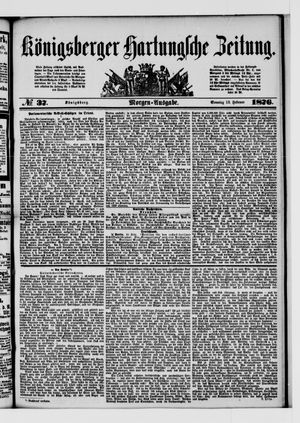 Königsberger Hartungsche Zeitung vom 13.02.1876