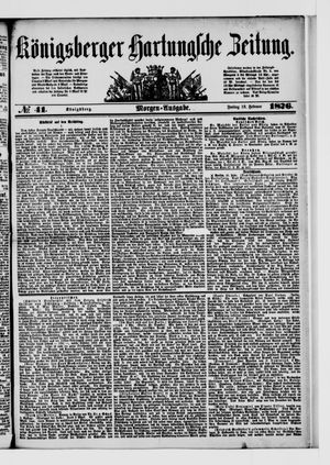 Königsberger Hartungsche Zeitung on Feb 18, 1876