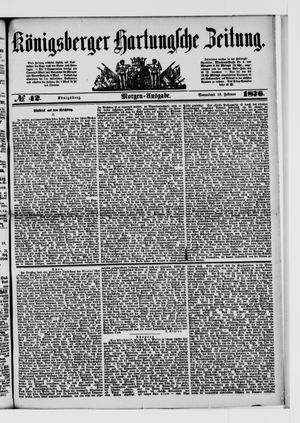Königsberger Hartungsche Zeitung vom 19.02.1876