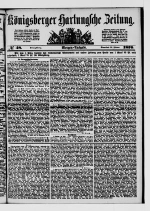 Königsberger Hartungsche Zeitung on Feb 26, 1876